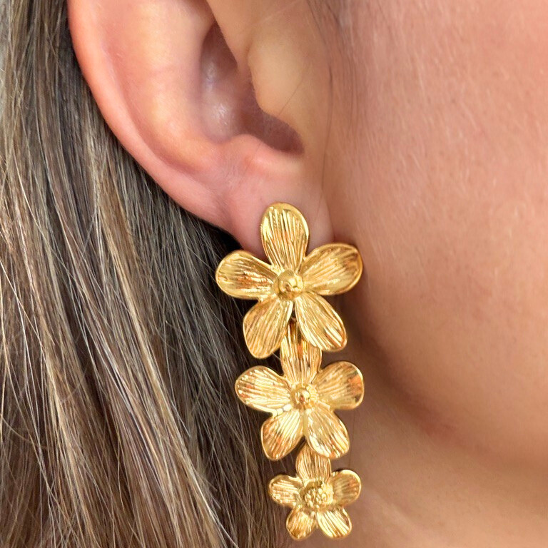 Boucles d'oreilles FLORA