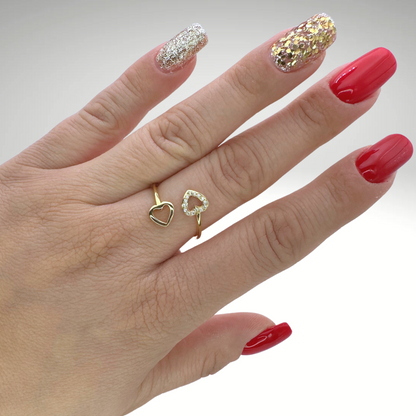 BAGUE AJUSTABLE LOVE doré