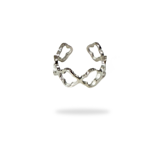 BAGUE AJUSTABLE Vittoria simple argenté